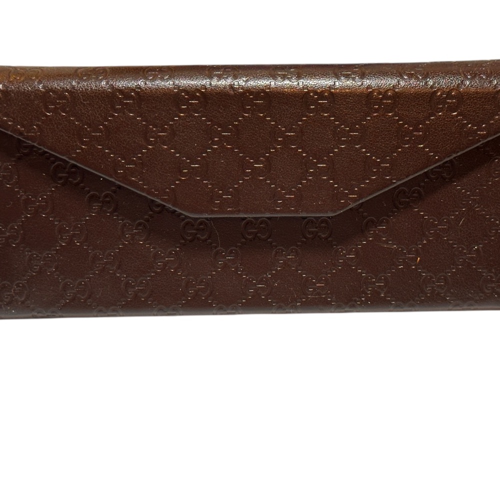 GUCCI Collapsible Brown Glasses Case